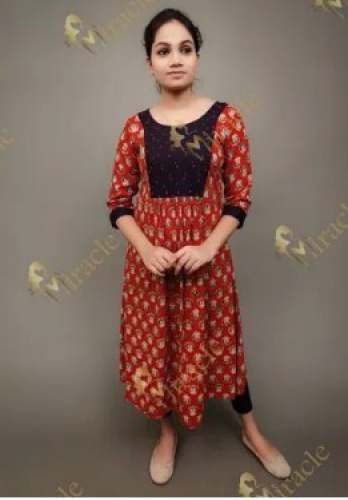 Rayon Anarkali Kurtis By Miracle 