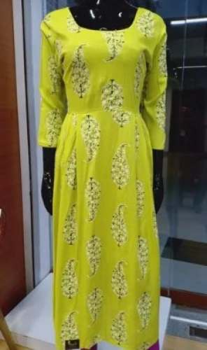 Regular Wear Floor length Kurtis  by Miracle Collections