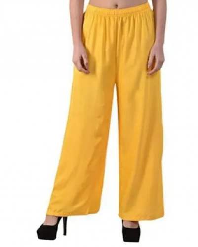 Plain Rayon Palazzo Pant by Miss Chic Fab