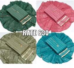 Designer Unstitched Work Dress Material