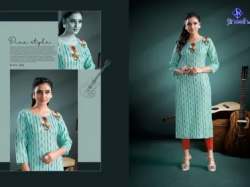 Formal Wear Straight Rayon Kurti-Anaika 