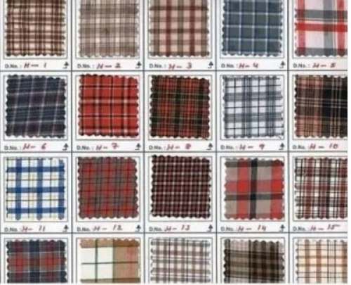 Checks Design Uniform Fabric  by Sahara Garments