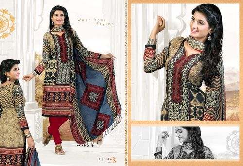 Pashmina Suits With Stall Dupatta by Lalit Textiles