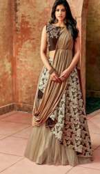Designer Indo western Crop Top Lehenga