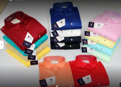 Cotton Plain Men Shirt  by Ks7 shirts wholesale