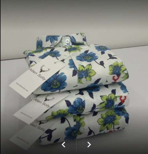 Flower Print Mens Shirt  by Ks7 shirts wholesale