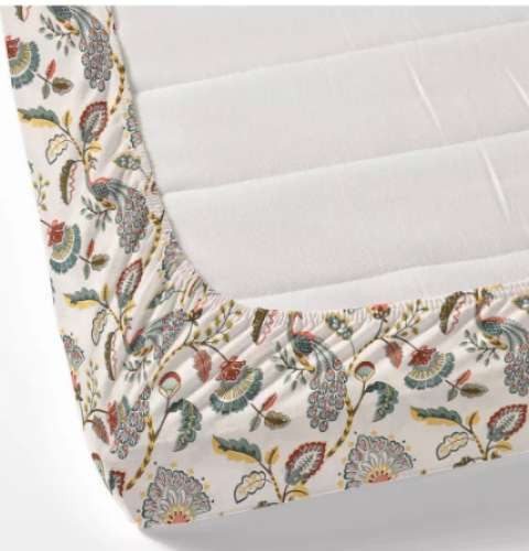 Cotton Floral Print Elastic Fitted Sheets