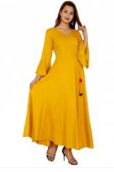 Plain Anarkali Long Kurti By Baba Garments 