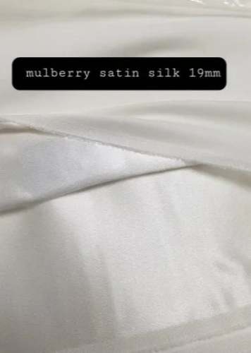 19/22 mm Plain Satin Mulberry Silk Fabric 