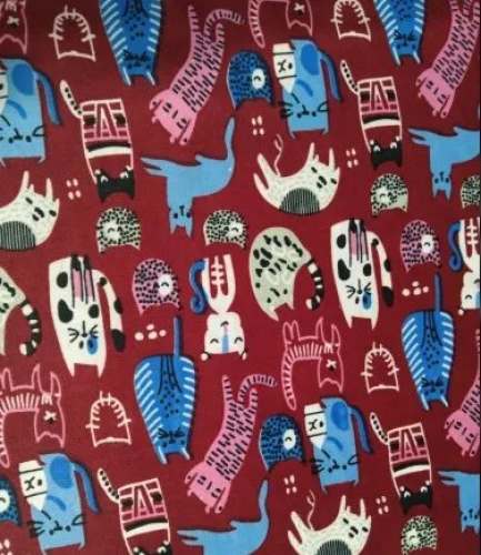 Cartoon Print Polyester Fabric by SEVVEL INTERNATIONAL