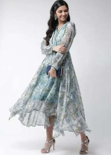 Party Wear Western Midi Dress  by Mannat Fashionables