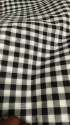 Buy Black And White Cotton Chex Fabric 
