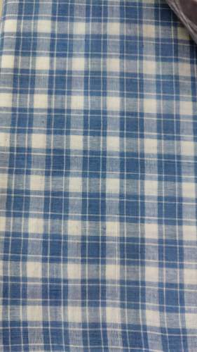 New Blue Chex Fabric At Wholesale Price by bright handloom fabric