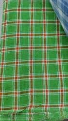 New Collection Green Chex Fabric At Wholesale Rate