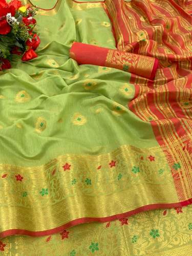 Designer Soft Cotton Silk Saree For Women