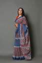 Mul Cotton Hand Printed Saree For Ladies thumb 2
