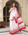 Mul Cotton Hand Printed Saree For Ladies thumb 3