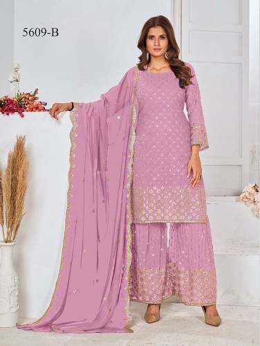 New Collection Georgette Embroidery Dress Material