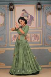 New Green Georgette Embroidery Lehenga Choli