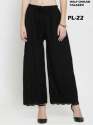 Stylish rayon Chikan Palazzo Pant thumb 2