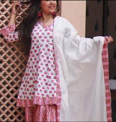 Cotton anarkali Kurti