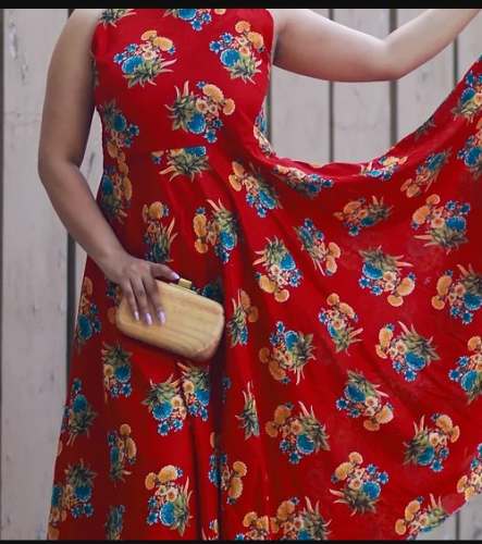 Printed anarkali kurti