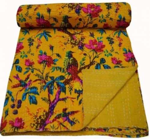 Cotton Handmade Kantha Reversible quilts  by A K Fashion Fabric