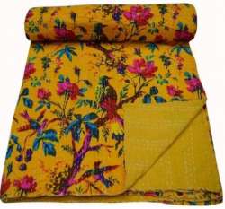 Cotton Handmade Kantha Reversible quilts 