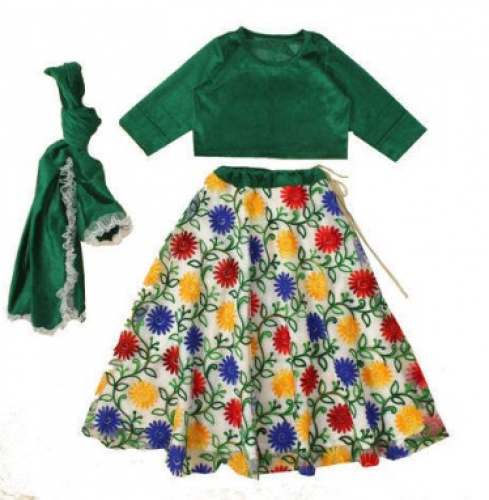  Dupion silk Kids Lehenga choli