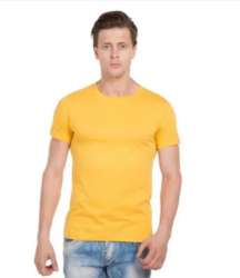 Men Plain Round Neck T-Shirt