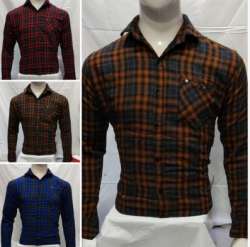 Men Check Cotton Shirt