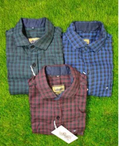 Men Cotton Checks Shirt by Sanghvi Lifestyle