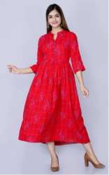 Ladies Cotton Anarkali Kurti