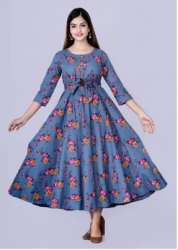 Ladies Rayon Flared Kurti