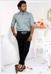 Fashionaex Cotton Twill Mens Plain Shirt 