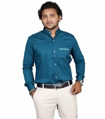 Plain Cotton Twill Mens Shirt 