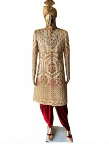 Wedding Wear Embroidered Sherwani  by Lotus Prime