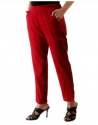 Red Cotton Ladies Pant  thumb 1