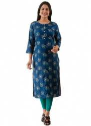 Regular Wear Rayon Printed Kurtis 