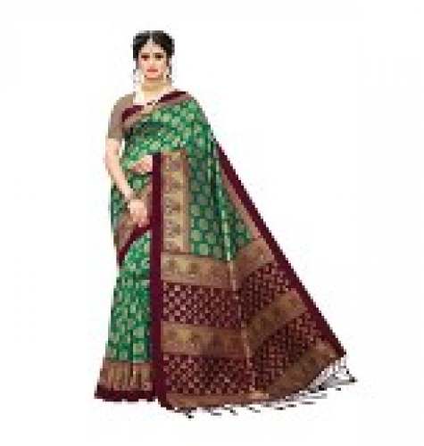 Buy Multi Color Gadhwal Silk Saree For Women by Dwarkadas Shamkumar