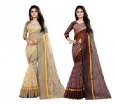 Buy Sundari Fashion Silk Saree (1545_Multi-Coloured) at Amazon.in