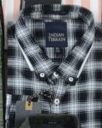 Trendy Checks Design Mens Cotton Shirt  by Wardrobe