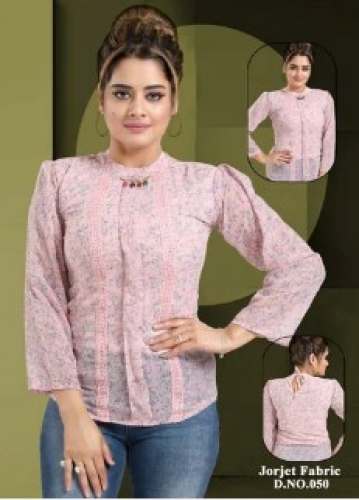 Buy Fancy Pink Printed Top For Women by M M Collection