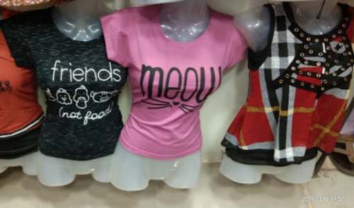 Printed Western T Shirt For Ladies