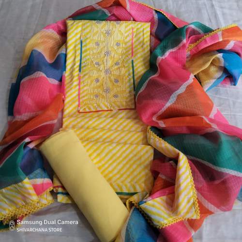Designer Cotton Dress Material  by Shivarchana Store