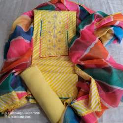 Designer Cotton Dress Material 