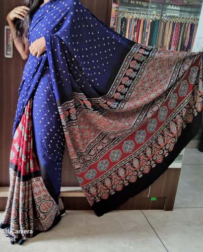 Pure modal silk saree   by Shivarchana Store