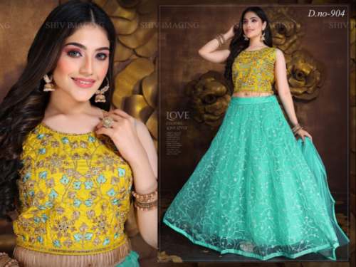 New Collection Embroidery Lehenga Choli For Ladies by Shahi Pehnawa