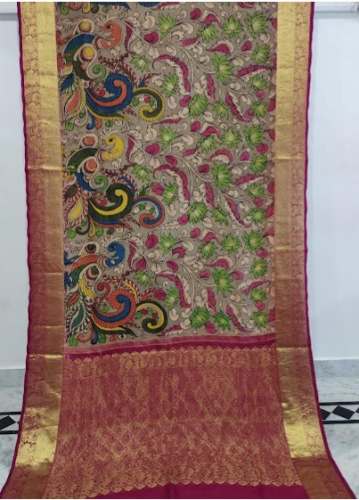 Traditional Kalamkari saree  by M S Mall