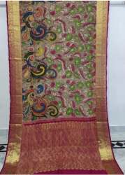 Traditional Kalamkari saree 